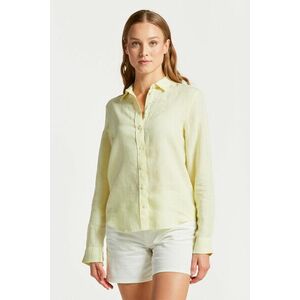 ING GANT REG LINEN CHAMBRAY SHIRT LEMONADE YELLOW kép