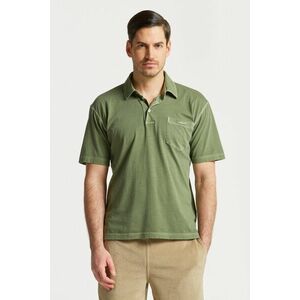 PÓLÓ GANT SOLID SUNFADED JERSEY SS RUGGER KALAMATA GREEN kép