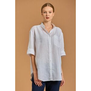 ING GANT REL SS LINEN CHAMBRAY SHIRT WHITE kép