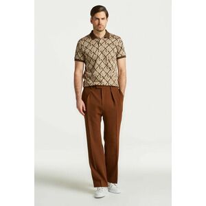 NADRÁG GANT WIDE WOOL CREPE SUIT PANTS MAHOGANY BROWN kép