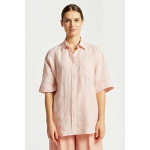 ING GANT REL SS LINEN CHAMBRAY SHIRT GUAVA ORANGE kép