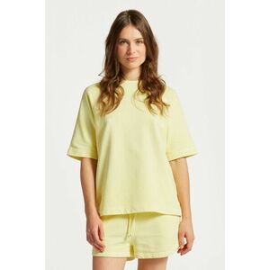 MELEGÍTŐ FELSŐ GANT SUNFADED SS C-NECK SWEAT LEMONADE YELLOW kép