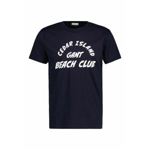 PÓLÓ GANT CEDAR GRAPHIC T-SHIRT EVENING BLUE kép