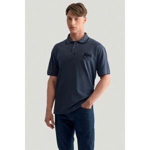 PÓLÓ GANT USA SS POLO PIQUE EVENING BLUE kép