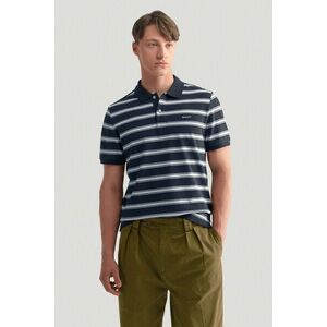 PÓLÓ GANT STRIPE SS POLO EVENING BLUE kép