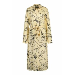 RUHA GANT SLIM LINE DRAWING SHIRT DRESS DUSTY LIGHT YELLOW kép