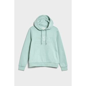 MELEGÍTŐ FELSŐ GANT REG TONAL SHIELD HOODIE IBIZA BLUE kép