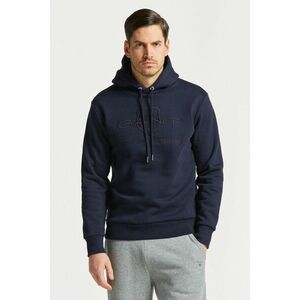 MELEGÍTŐ FELSŐ GANT REG TONAL SHIELD HOODIE EVENING BLUE kép