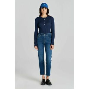 FARMER GANT CROPPED SLIM JEANS DARK BLUE BROKEN IN kép