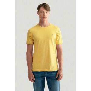 PÓLÓ GANT REG SHIELD SS T-SHIRT PARCHMENT YELLOW kép