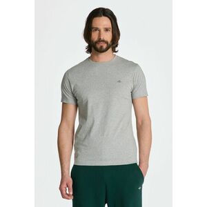 PÓLÓ GANT SLIM SHIELD SS T-SHIRT GREY MELANGE kép