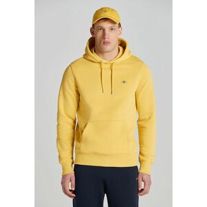 MELEGÍTŐ FELSŐ GANT REG SHIELD HOODIE PARCHMENT YELLOW kép