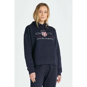 MELEGÍTŐ FELSŐ GANT REL ARCHIVE SHIELD HOODIE EVENING BLUE kép