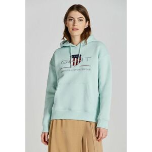 MELEGÍTŐ FELSŐ GANT REL ARCHIVE SHIELD HOODIE IBIZA BLUE kép