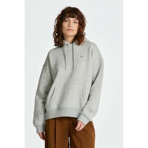 MELEGÍTŐ FELSŐ GANT REL SHIELD HOODIE LIGHT GREY MELANGE kép