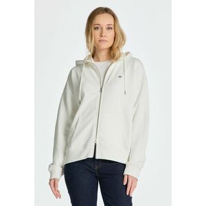 MELEGÍTŐ FELSŐ GANT REL SHIELD ZIP HOODIE EGGSHELL kép