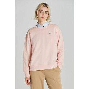 MELEGÍTŐ FELSŐ GANT REL SHIELD C-NECK SWEAT FADED PINK kép