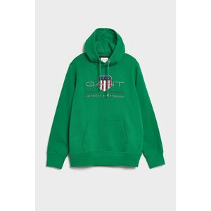 MELEGÍTŐ FELSŐ GANT REG ARCHIVE SHIELD HOODIE LAVISH GREEN kép