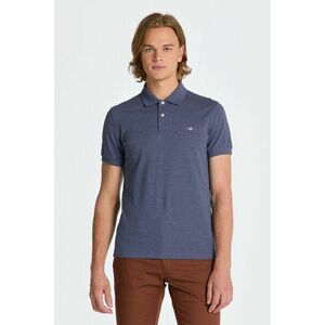 PÓLÓ GANT SLIM SHIELD SS PIQUE POLO DARK JEANSBLUE MELANGE kép