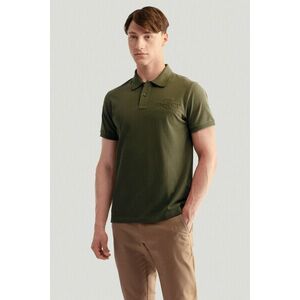 PÓLÓ GANT REG TONAL SHIELD SS RUGGER JUNIPER GREEN kép