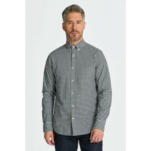 ING GANT REG POPLIN GINGHAM SHIRT BLACK kép