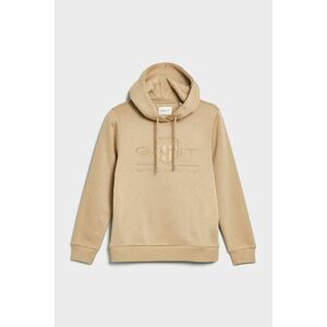 MELEGÍTŐ FELSŐ GANT REG TONAL SHIELD HOODIE DARK KHAKI kép