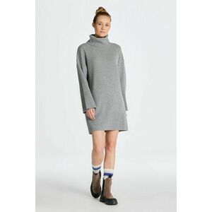 RUHA GANT LOUNGE ROLLNECK DRESS GREY MELANGE kép