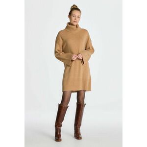 RUHA GANT LOUNGE ROLLNECK DRESS DARK KHAKI kép