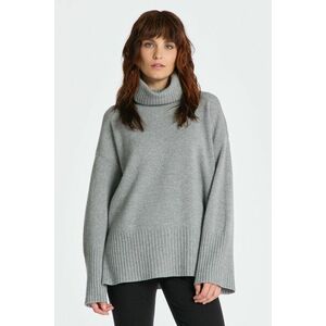 GARBÓ GANT D1. LOUNGE ROLLNECK SWEATER GREY MELANGE kép