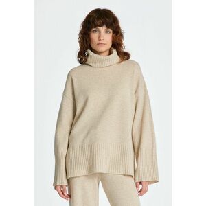 GARBÓ GANT D1. LOUNGE ROLLNECK SWEATER SOFT OAT kép