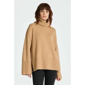 GARBÓ GANT D1. LOUNGE ROLLNECK SWEATER DARK KHAKI kép