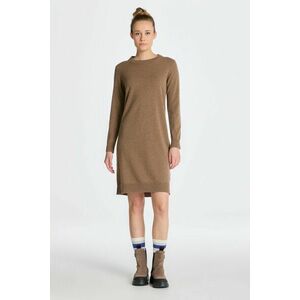 RUHA GANT SUPERFINE LAMBSWOOL DRESS MOLE BROWN kép