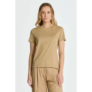 PÓLÓ GANT REG TONAL SHIELD SS T-SHIRT DARK KHAKI kép