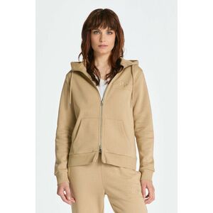 MELEGÍTŐ FELSŐ GANT REG TONAL SHIELD ZIP HOODIE DARK KHAKI kép