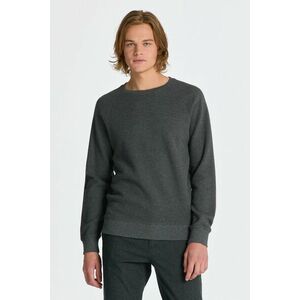 MELEGÍTŐ FELSŐ GANT WAFFLE TEXTURE C-NECK ANTRACIT MELANGE kép