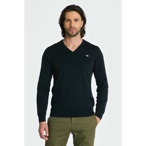 PULÓVER GANT CLASSIC COTTON V-NECK EVENING BLUE kép