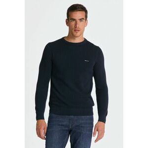 PULÓVER GANT COTTON PIQUE C-NECK EVENING BLUE kép