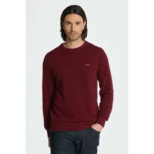 PULÓVER GANT COTTON PIQUE C-NECK PLUMPED RED kép