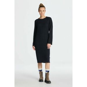 RUHA GANT CABLE C-NECK DRESS EVENING BLUE kép