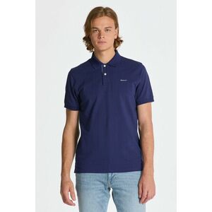 PÓLÓ GANT REG CONTRAST PIQUE SS RUGGER RICH NAVY kép