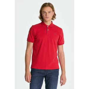 PÓLÓ GANT REG CONTRAST PIQUE SS RUGGER RICH RED kép