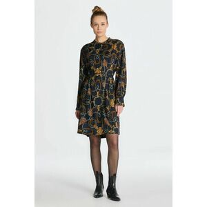 RUHA GANT REL ROPE PRINT SHIRT DRESS EVENING BLUE kép