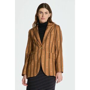 ZAKÓ GANT REG MONOGRAM STRIPED BLAZER CINNAMON BROWN kép