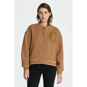 DZSEKI GANT WOOL TWILL GANT VARSITY JACKET WARM KHAKI kép