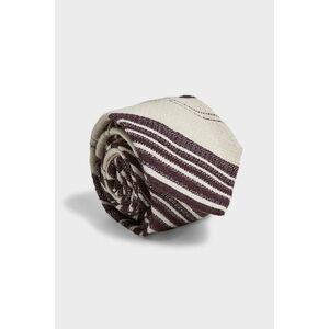 NYAKKENDŐ GANT RAW SILK STRIPE TIE CREAM kép