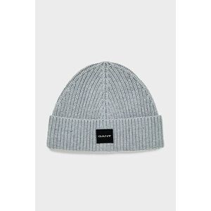 SAPKA GANT UNISEX. COTTON RIB KNIT BEANIE GREY MELANGE kép