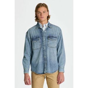 ING GANT OS DENIM SHIRT LIGHT BLUE WORN IN kép