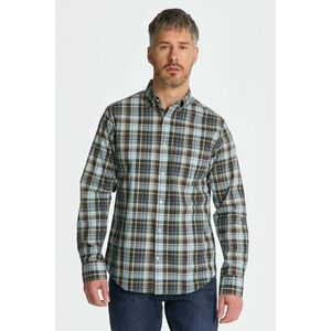 ING GANT REG POPLIN MEDIUM CHECK SHIRT RICH BROWN kép