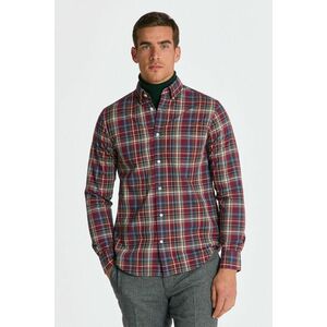 ING GANT REG POPLIN MEDIUM CHECK SHIRT PLUMPED RED kép