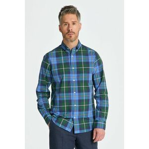 ING GANT REG POPLIN LARGE CHECK SHIRT FOREST GREEN kép